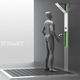 Illustration for article titled Slider Shower Concept— Now You See It, Now You Dont
